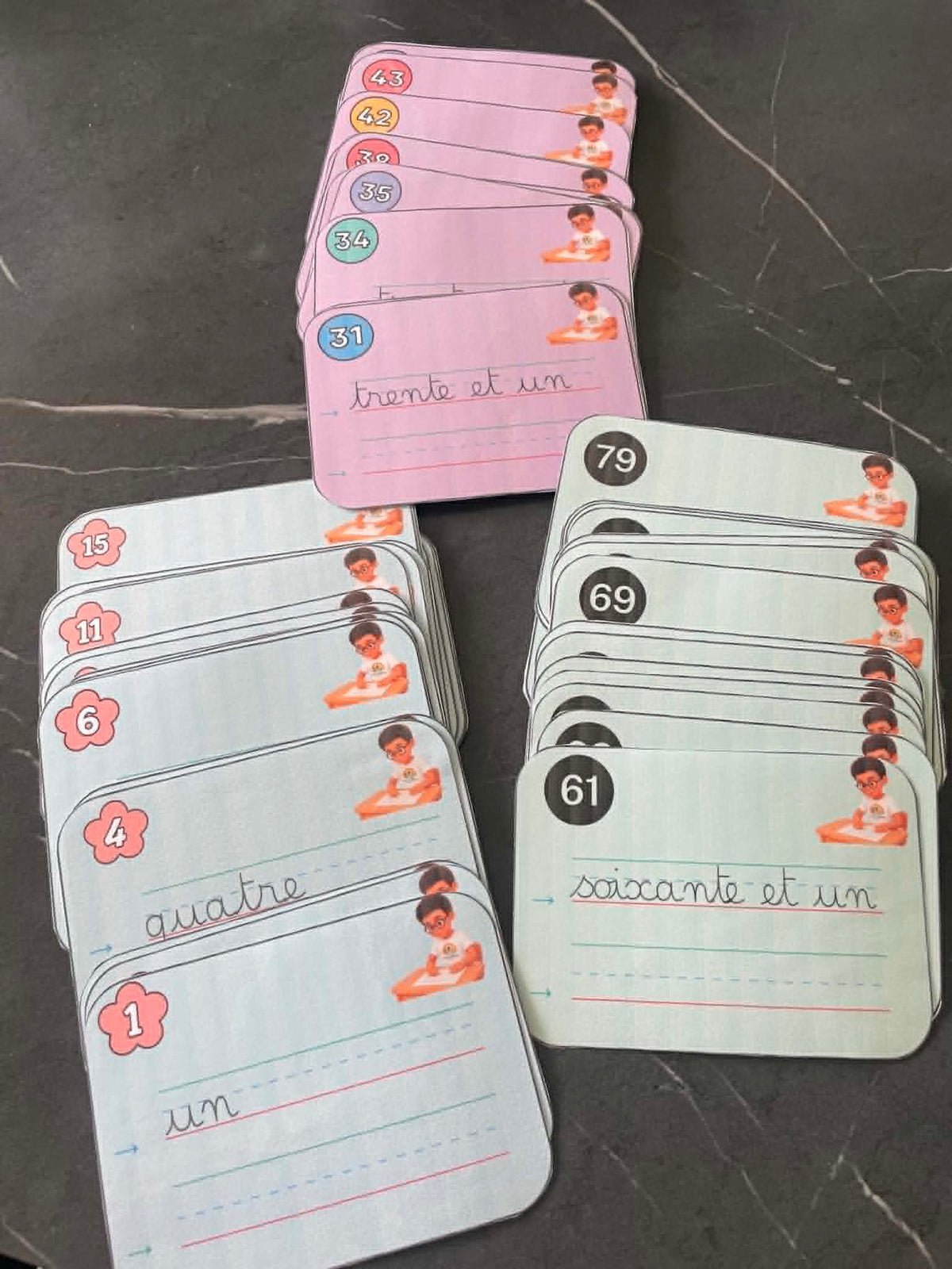 J'apprends à écrire en lettres les chiffres et les nombres jusqu'à 100