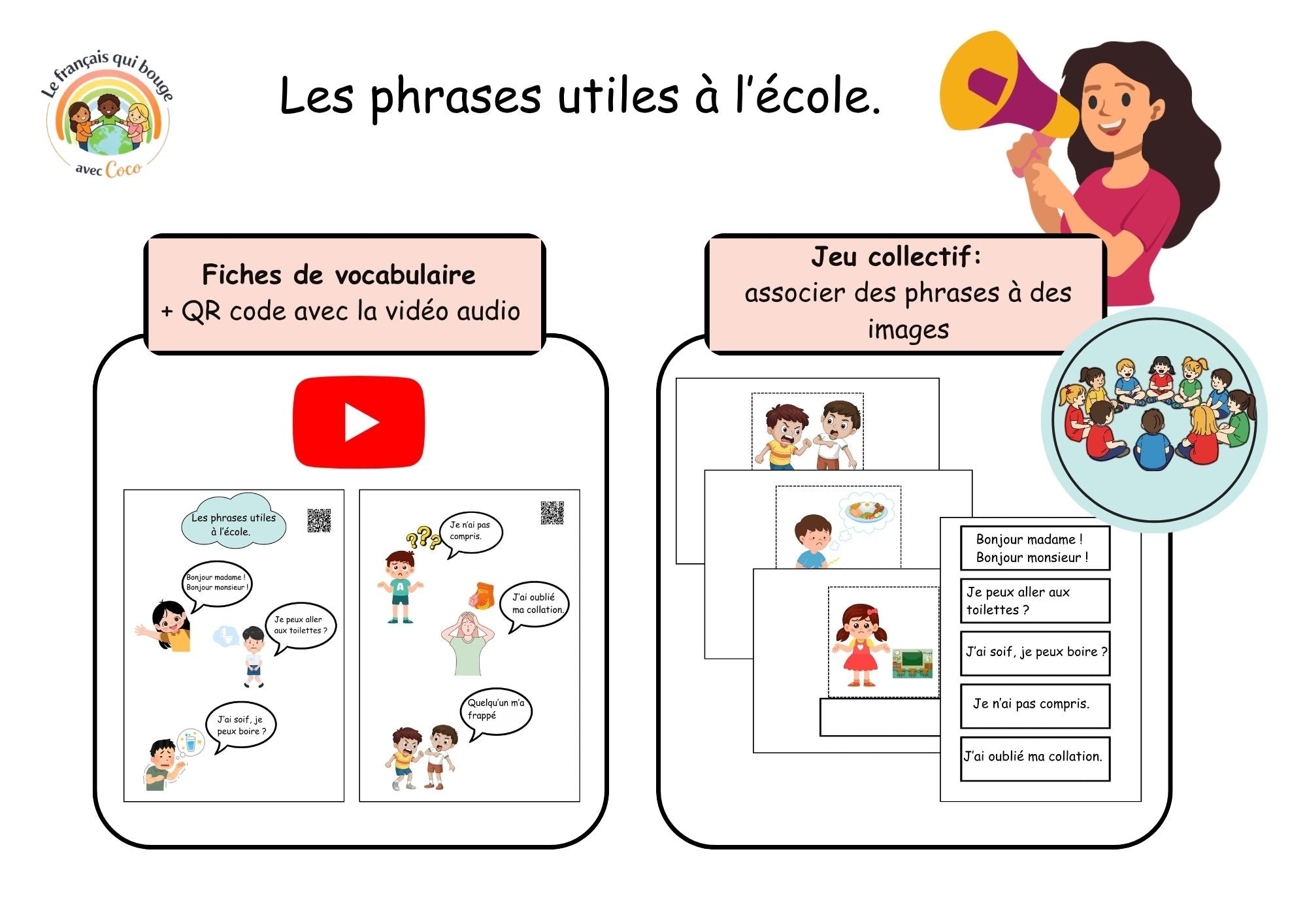 Les phrases utiles à l'école
