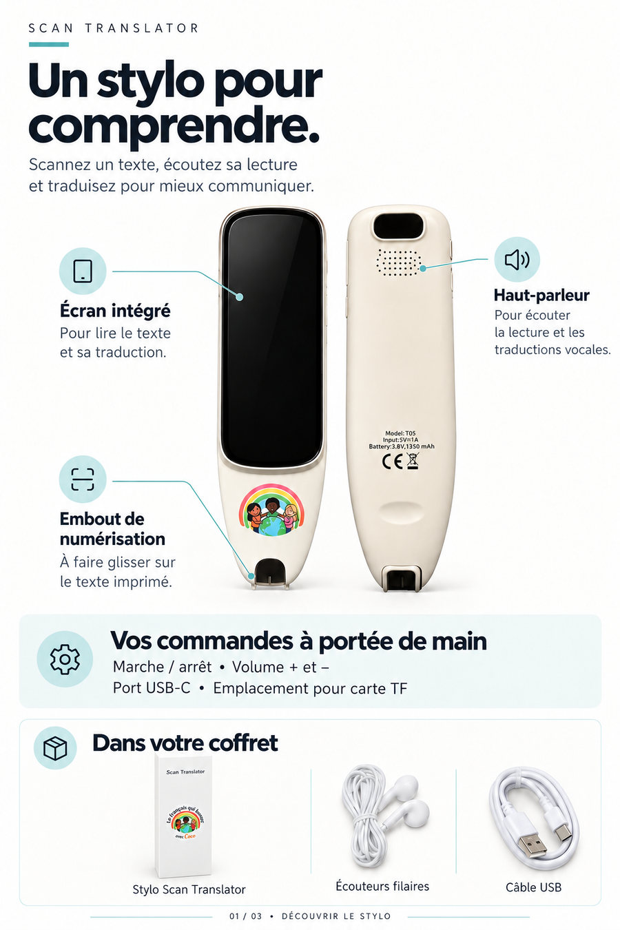 Stylo scan traducteur