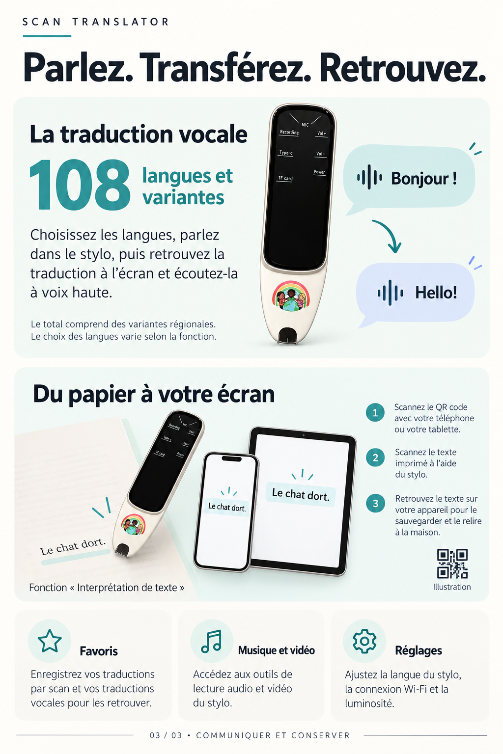 Stylo scan traducteur