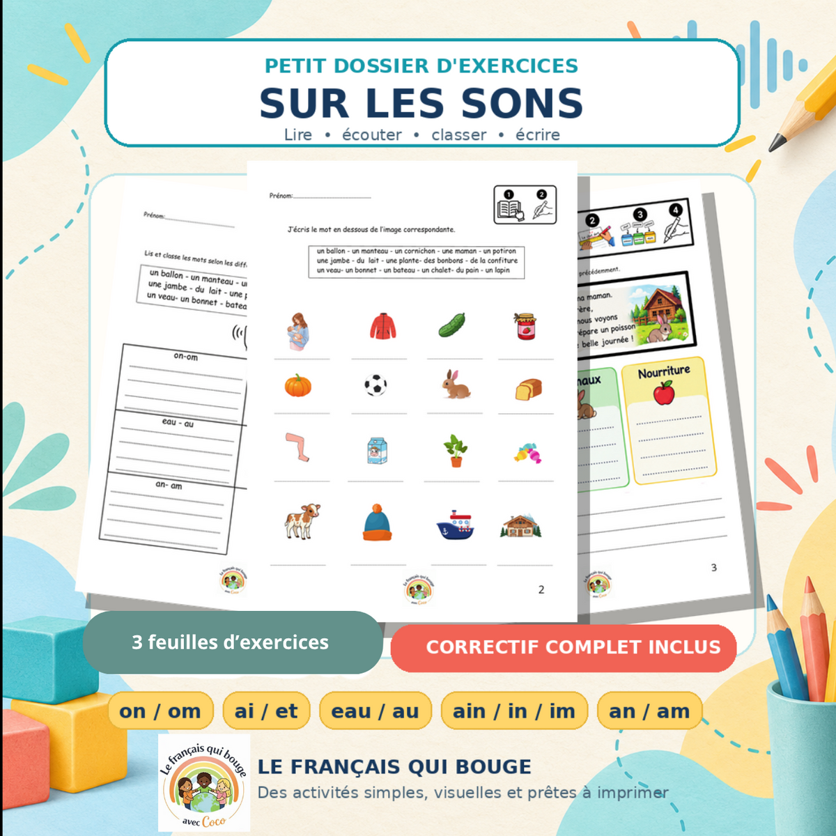 Petit dossier d'exercices sur les sons